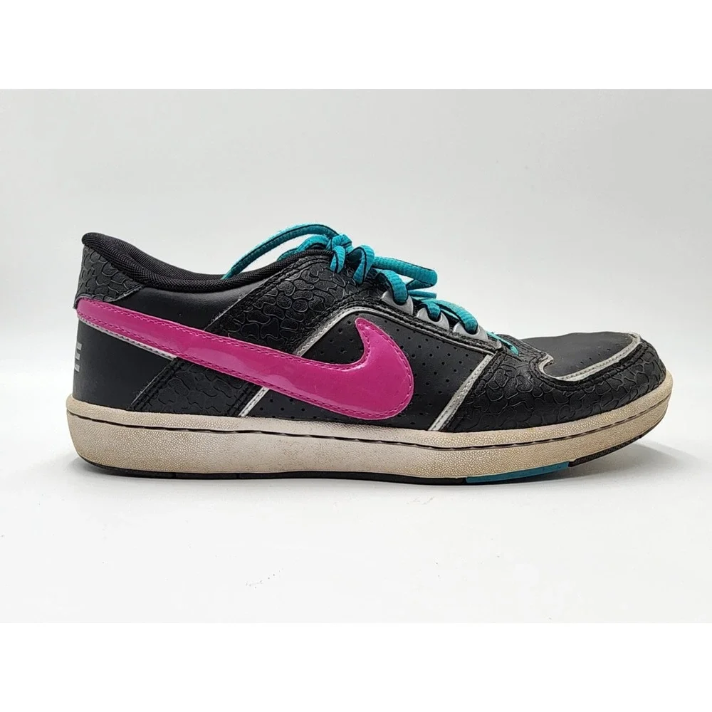 NIKE DELTA‎ LITE WOMENS BLACK & FUCHSIA PINK SHOES SIZE 8.5 #365950-051 PREOWNED